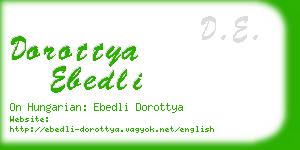 dorottya ebedli business card
